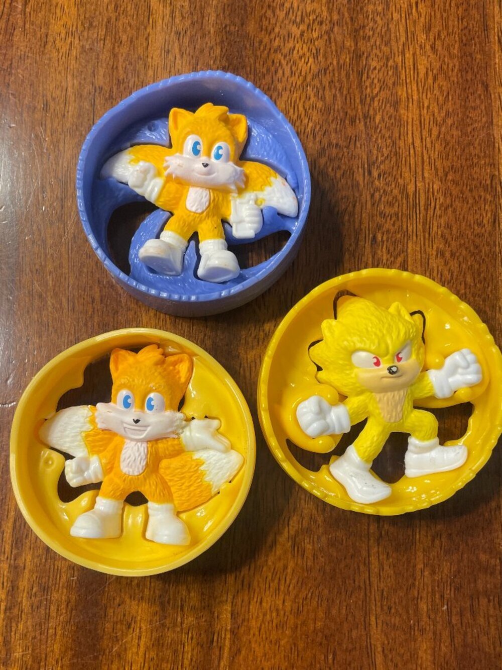 2024 McDonald's Sonic the Hedgehog Toy Rollers Set of 3